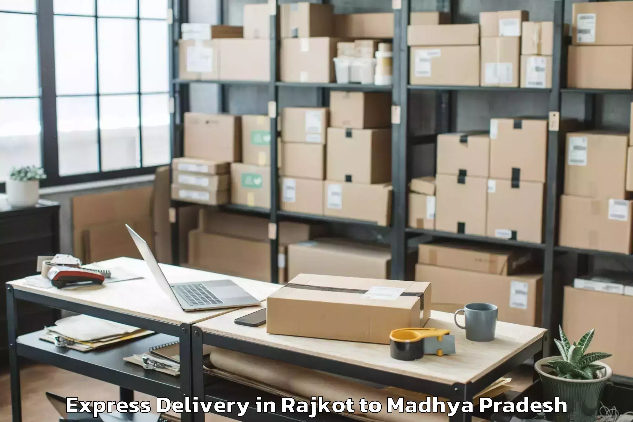 Leading Rajkot to Kolaras Express Delivery Provider